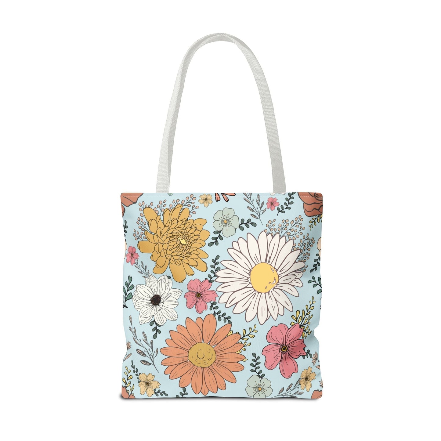 Rage Consumes Me Tote Bag with Flowers and Sheep