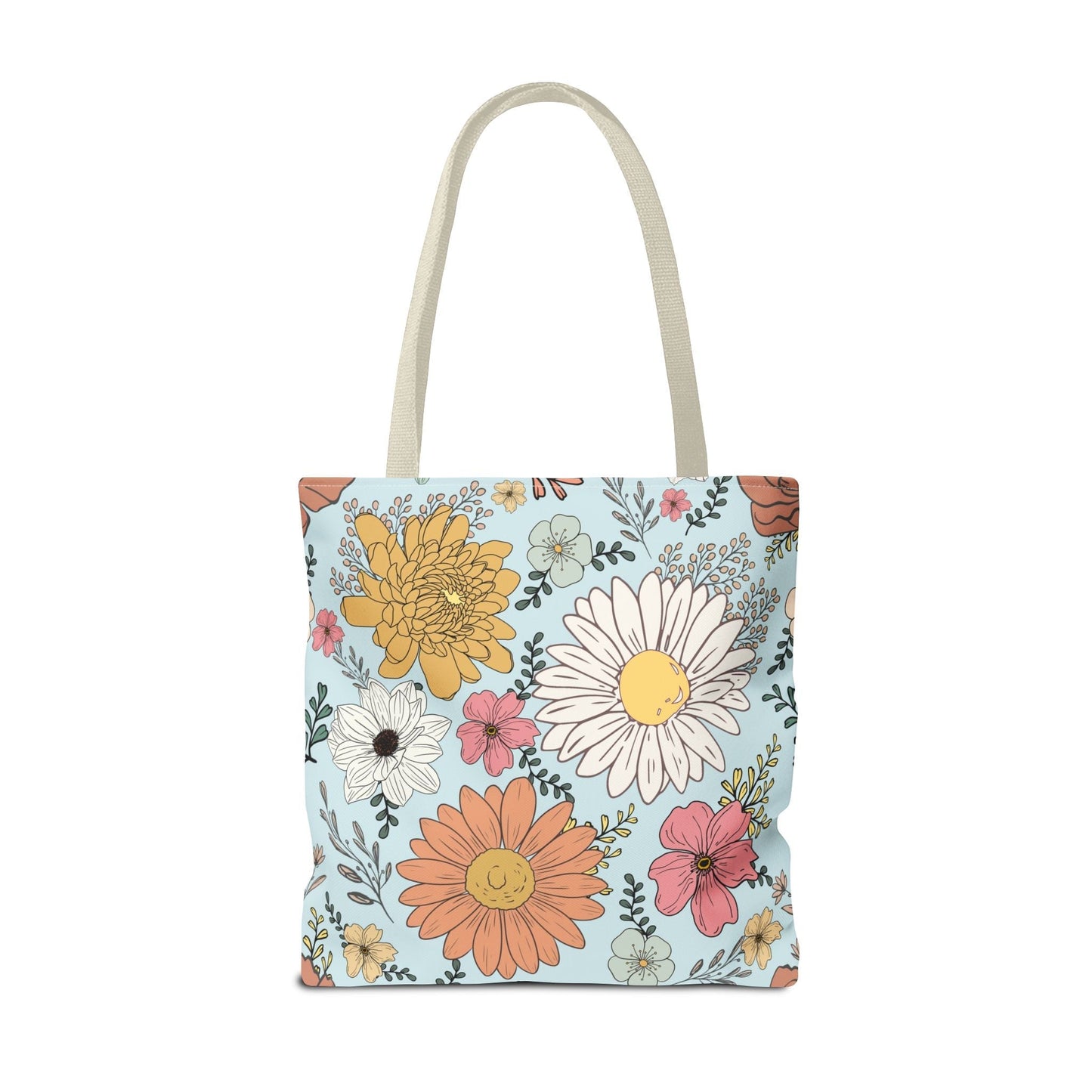 Rage Consumes Me Tote Bag with Flowers and Sheep