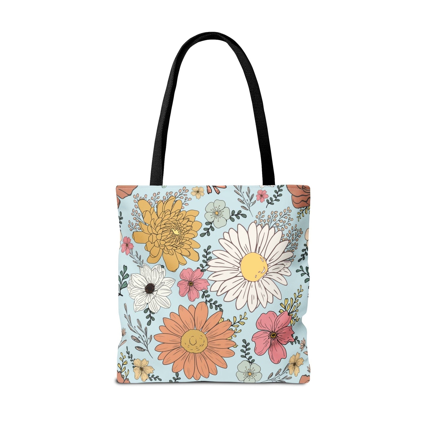 Rage Consumes Me Tote Bag with Flowers and Sheep
