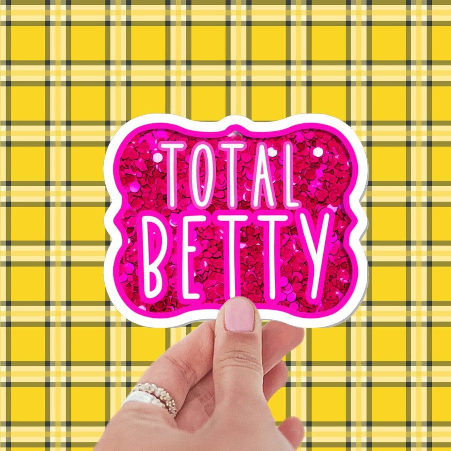 Total Betty sticker, funny stickers, stickers for laptop, stickers for book, 90s stickers, water bottle stickers, aesthetic stickers