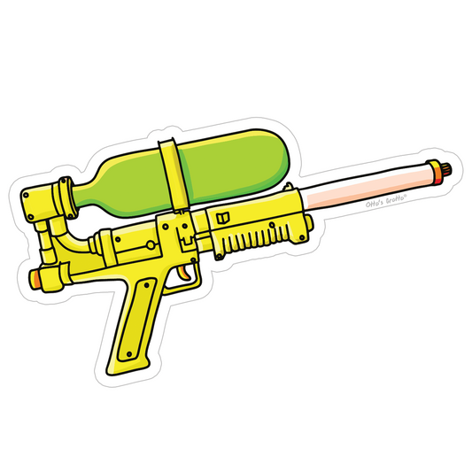 Retro Water Gun Sticker 80s Toys 90s Toys Sticker Nostalgic Sticker for Eighties Nineties Stickers