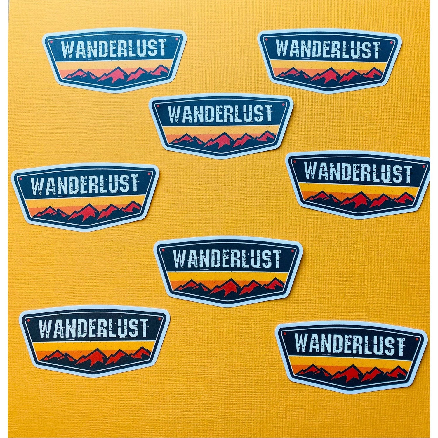 Wanderlust Sticker for Hikers Hiking Camping Outdoor Life Mountains Wilderness Living - Ottos Grotto :: Stickers For Your Stuff