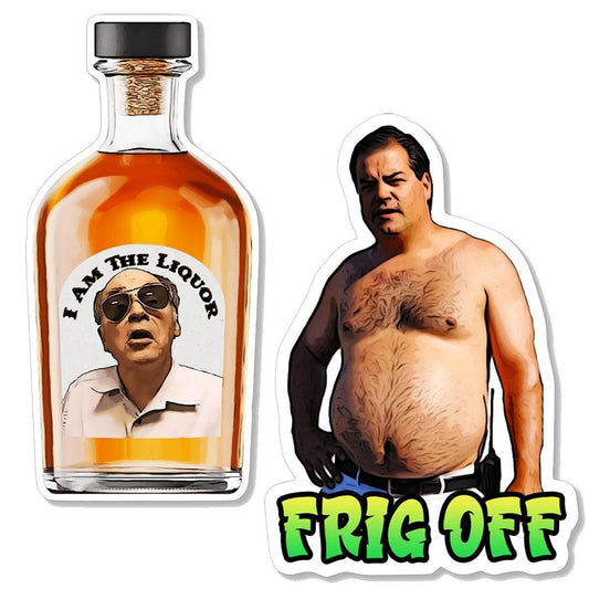 Trailer Park Boys Bubbles Sticker Pack (2 Pack) Mr. Lahey & Randy Stickers, Official Trailer Park Boys Merchandise, Trailer Park Boys Merch - Ottos Grotto :: Stickers For Your Stuff