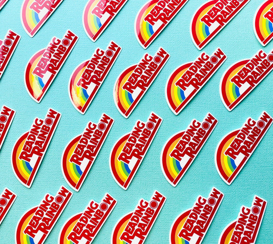 Reading Rainbow Sticker Eighties Vintage Logo Sticker for Book Lovers Book Club Book Sticker Book Decal - Ottos Grotto :: Stickers For Your Stuff