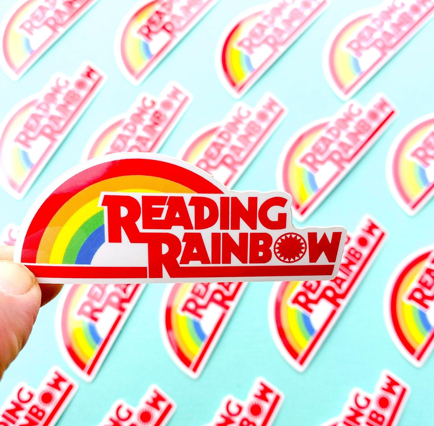 Reading Rainbow Sticker Eighties Vintage Logo Sticker for Book Lovers Book Club Book Sticker Book Decal - Ottos Grotto :: Stickers For Your Stuff