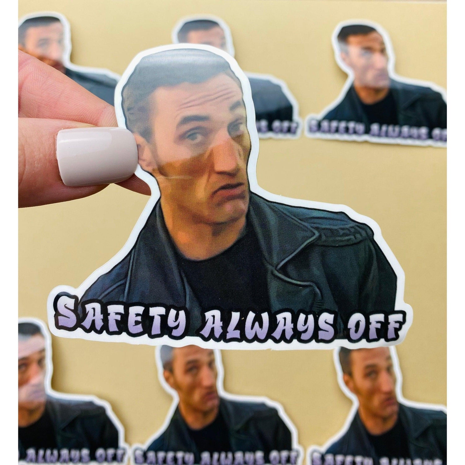 Trailer Park Boys Cyrus Sticker | Officially Licensed Trailer Park Boys Sticker | Cyrus Sticker Trailer Park Boys Merch | Safety Always Off - Ottos Grotto :: Stickers For Your Stuff