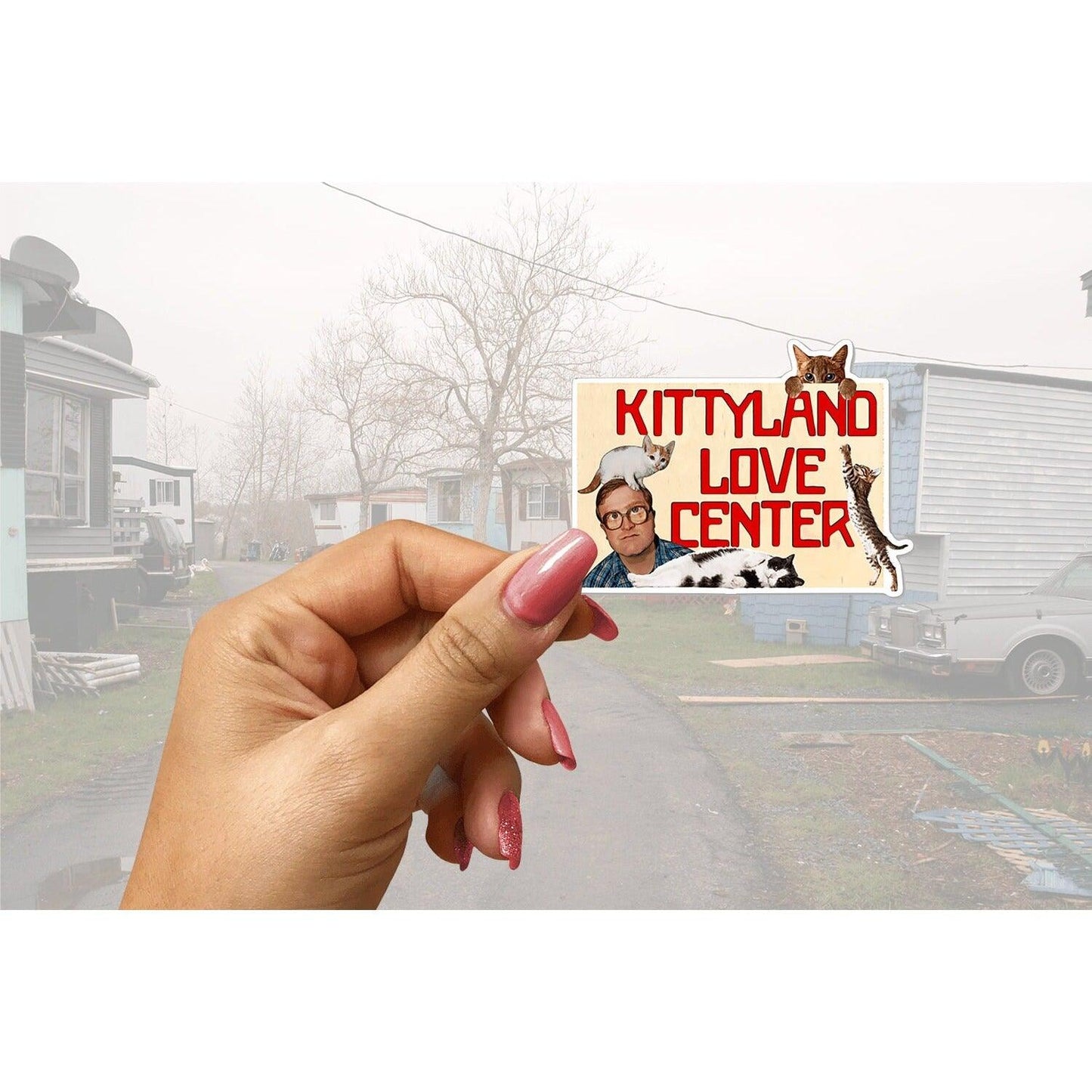 Trailer Park Boys Sticker Pack | Officially Licensed Bubbles Decent Sticker and Kittyland Love Center for Kitties Sticker -2 Sticker Pack - Ottos Grotto :: Stickers For Your Stuff