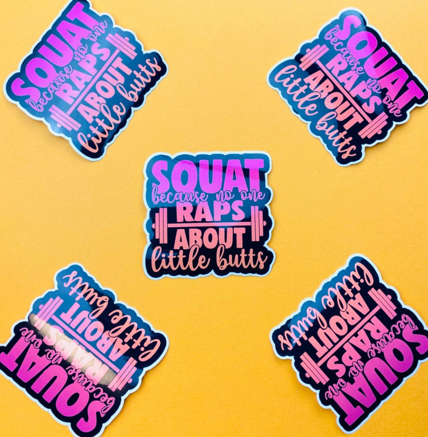 Gym Sticker Funny Workout Sticker for Water Bottle, Gym Motivation Sticker, Weightlifting Sticker, Squats Sticker, Big Butts Sticker - Ottos Grotto :: Stickers For Your Stuff