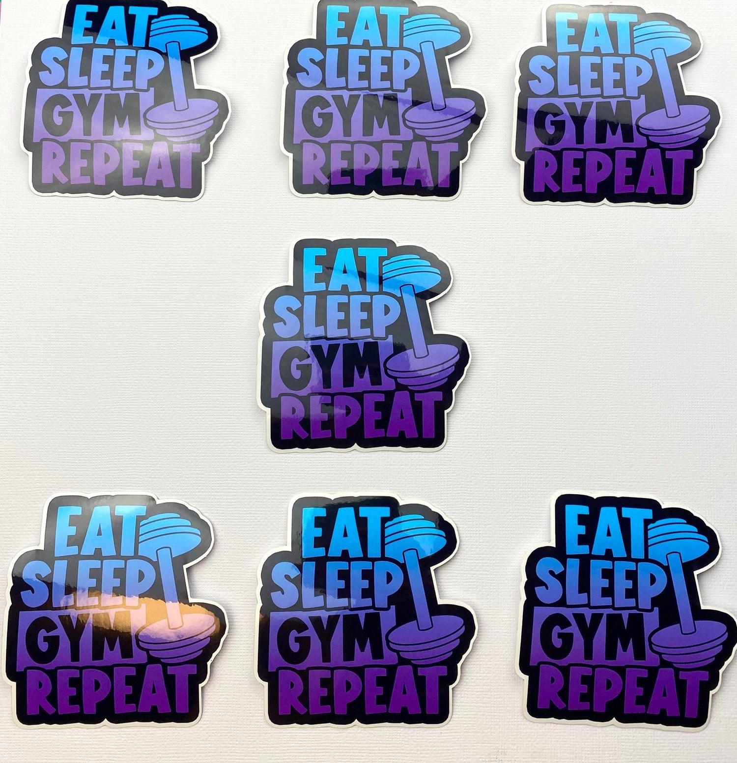 Gym Sticker Funny Workout Sticker for Water Bottle, Gym Motivation Sticker, Weightlifting Sticker, Eat Sleep Gym Repeat - Ottos Grotto :: Stickers For Your Stuff