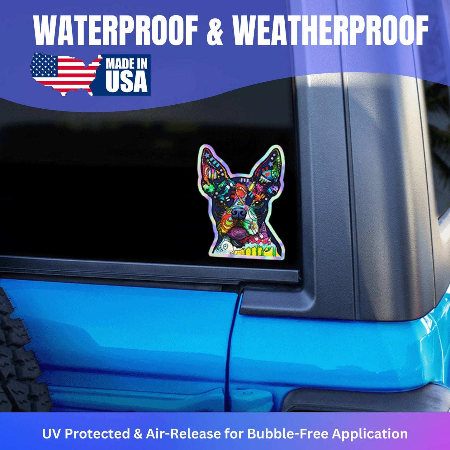 Dean Russo Holographic French Bulldog Sticker