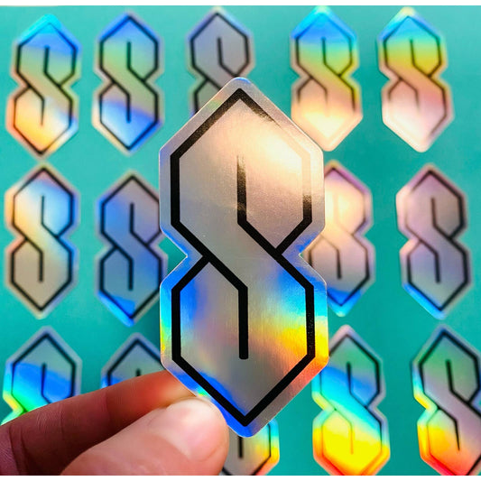 90s Holographic Cool S, Stussy S Sticker