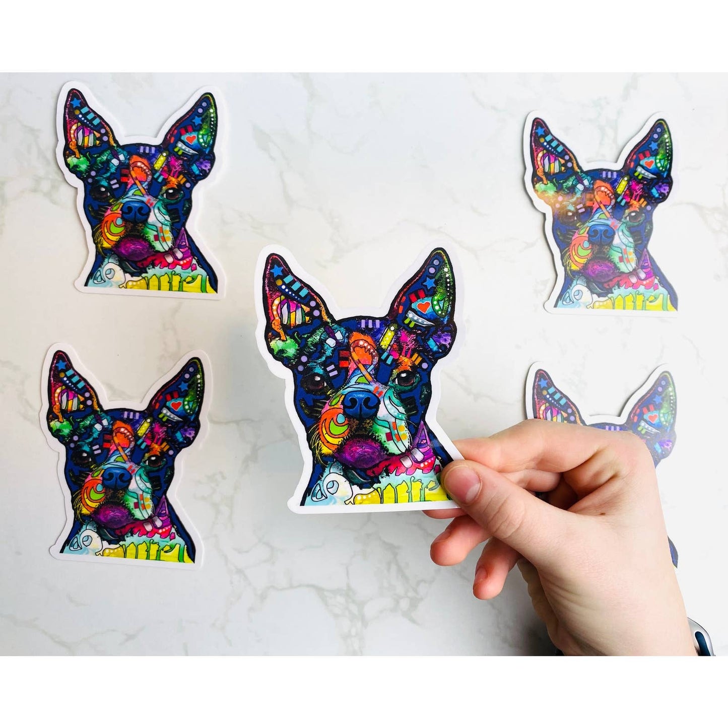 Russo French Bulldog Stickers