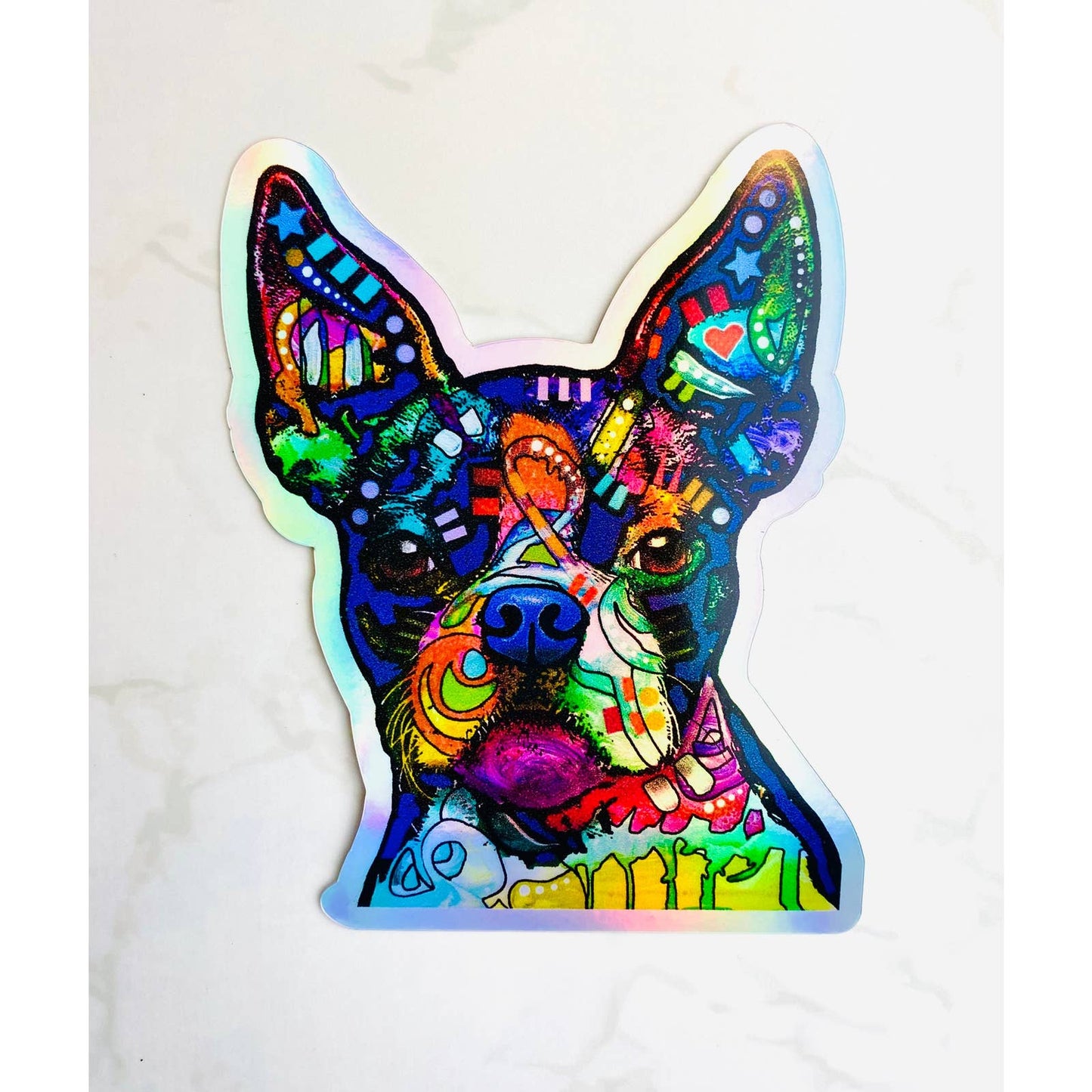 Dean Russo Holographic French Bulldog Sticker