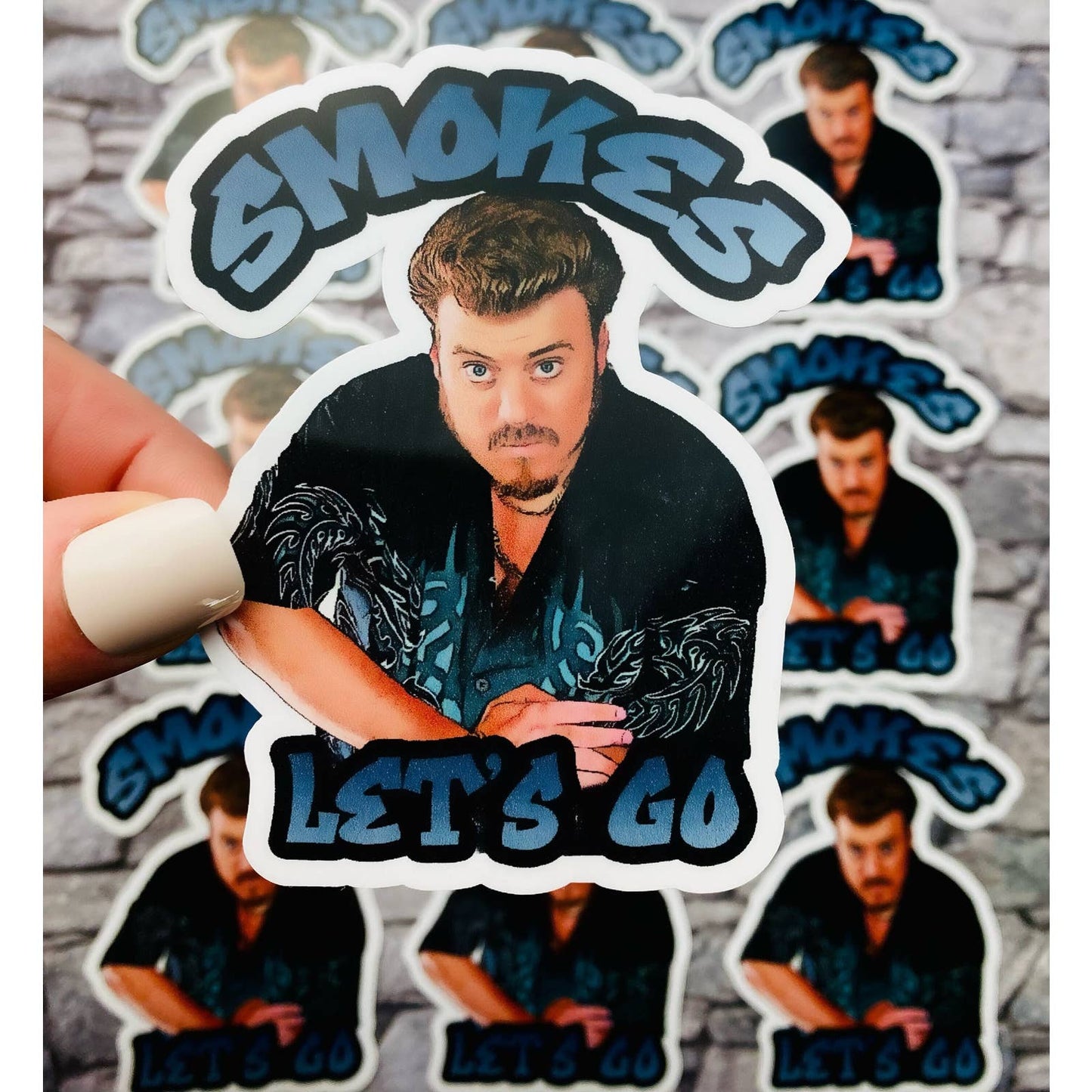 Trailer Park Boys Ricky Sticker | Smokes Let's Go | Officially Licensed Trailer Park Boys Sticker
